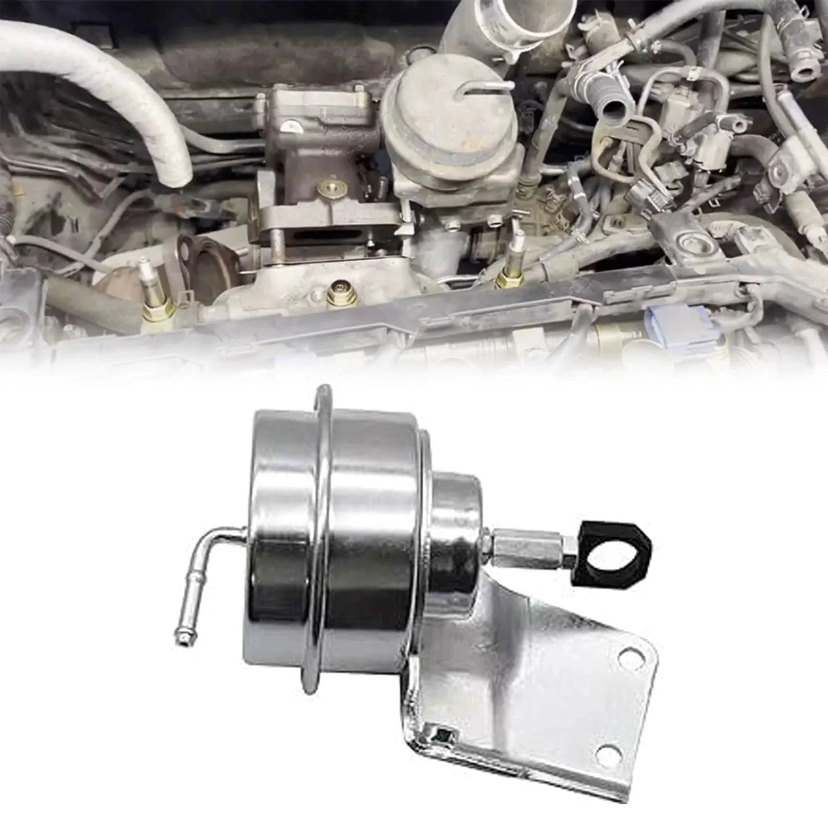 Beefed Up Turbo Wastegate Vacuum Actuator For Acura RDX K23A1 TD04 Turbo Fitment 2007 2012 Boost Control - engine view