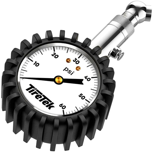 Tire Pressure Gauge for Cars ANSI Certified Pro Grade Premium Air Pressure Gauge for Tires With Glow In The Dark Analog Dial.