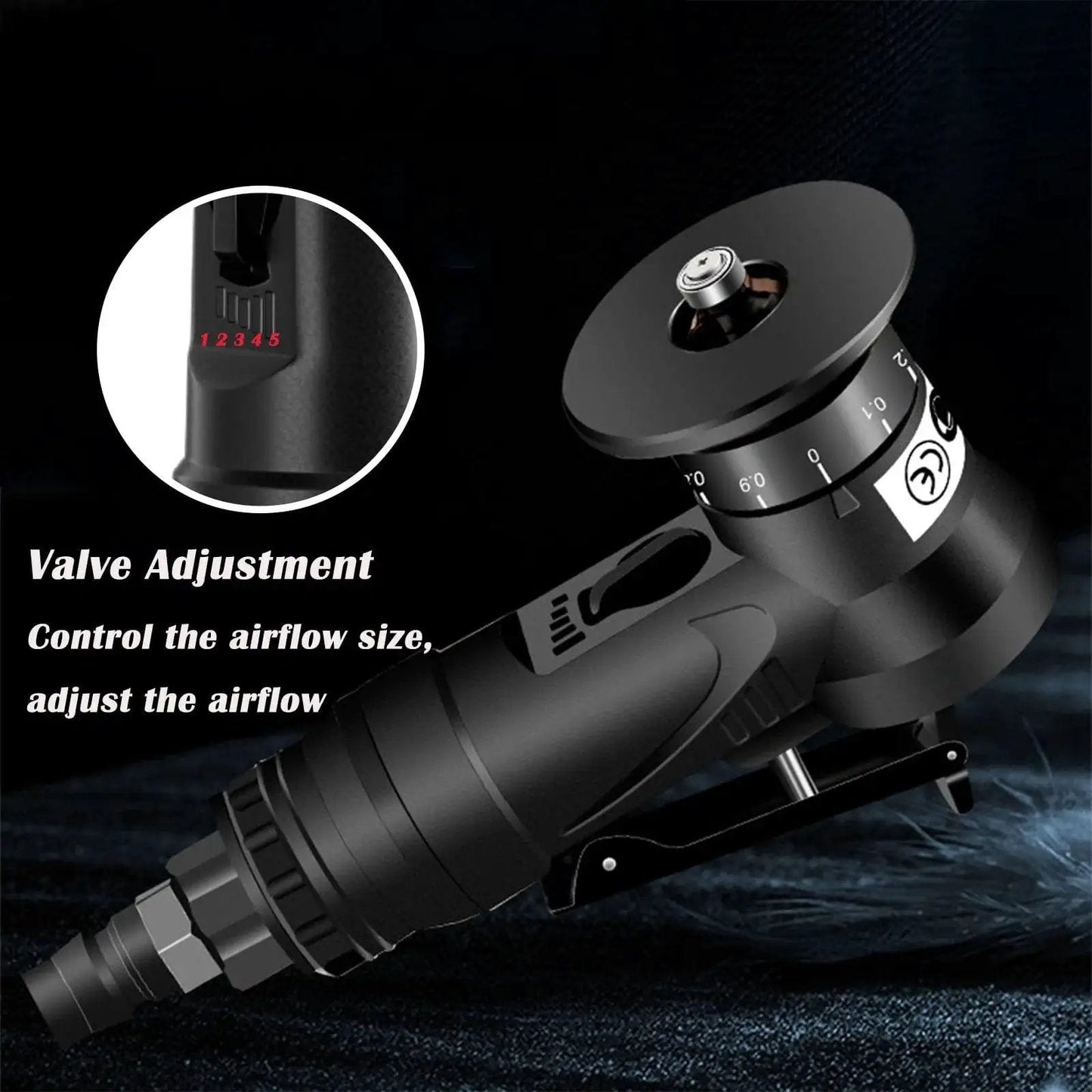 Portable Forty Five Degree Pneumatic Chamfering Tool For Metal And Wood Beveling Deburring With One Quarter Inch Air Inlet
