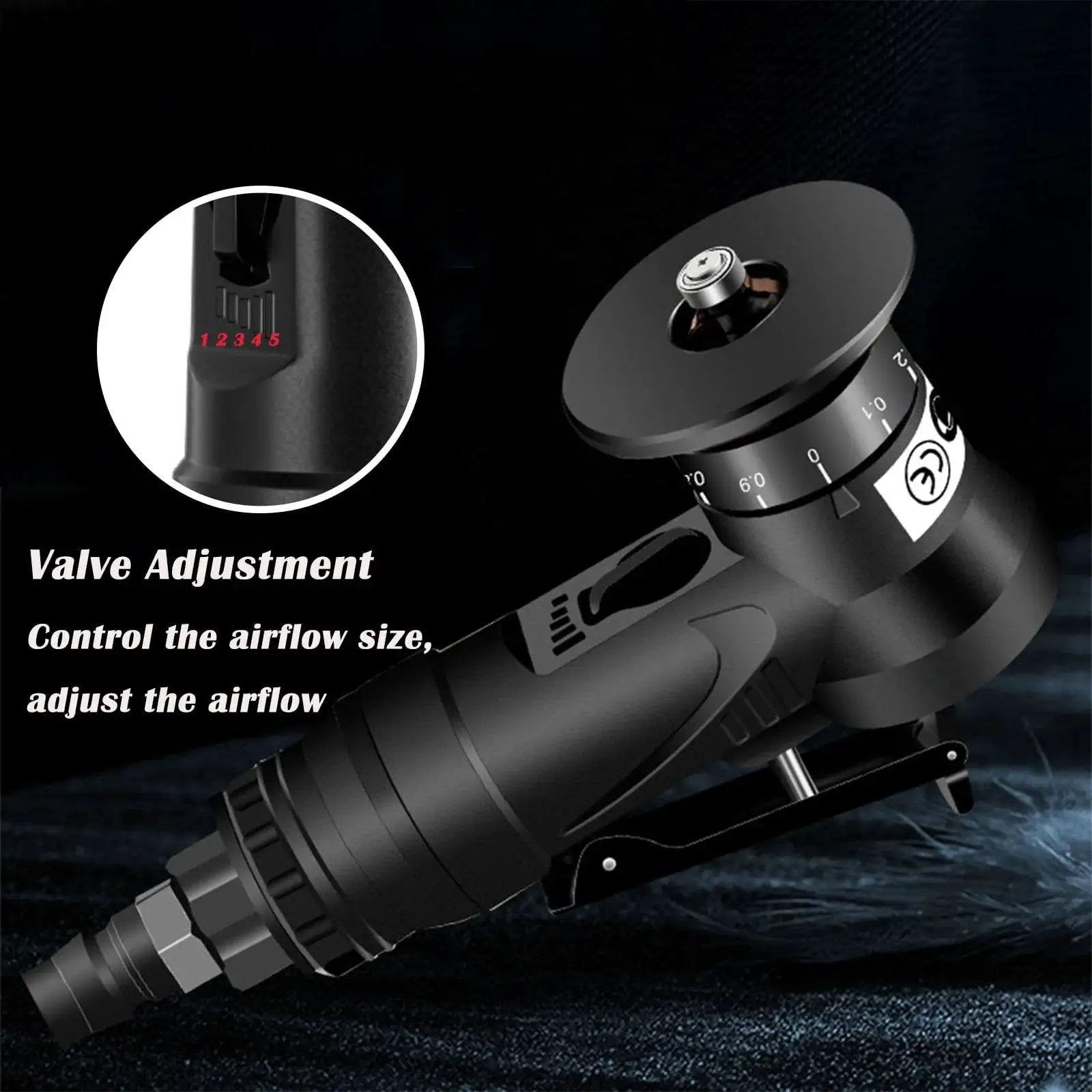 Portable Forty Five Degree Pneumatic Chamfering Tool For Metal And Wood Beveling Deburring With One Quarter Inch Air Inlet