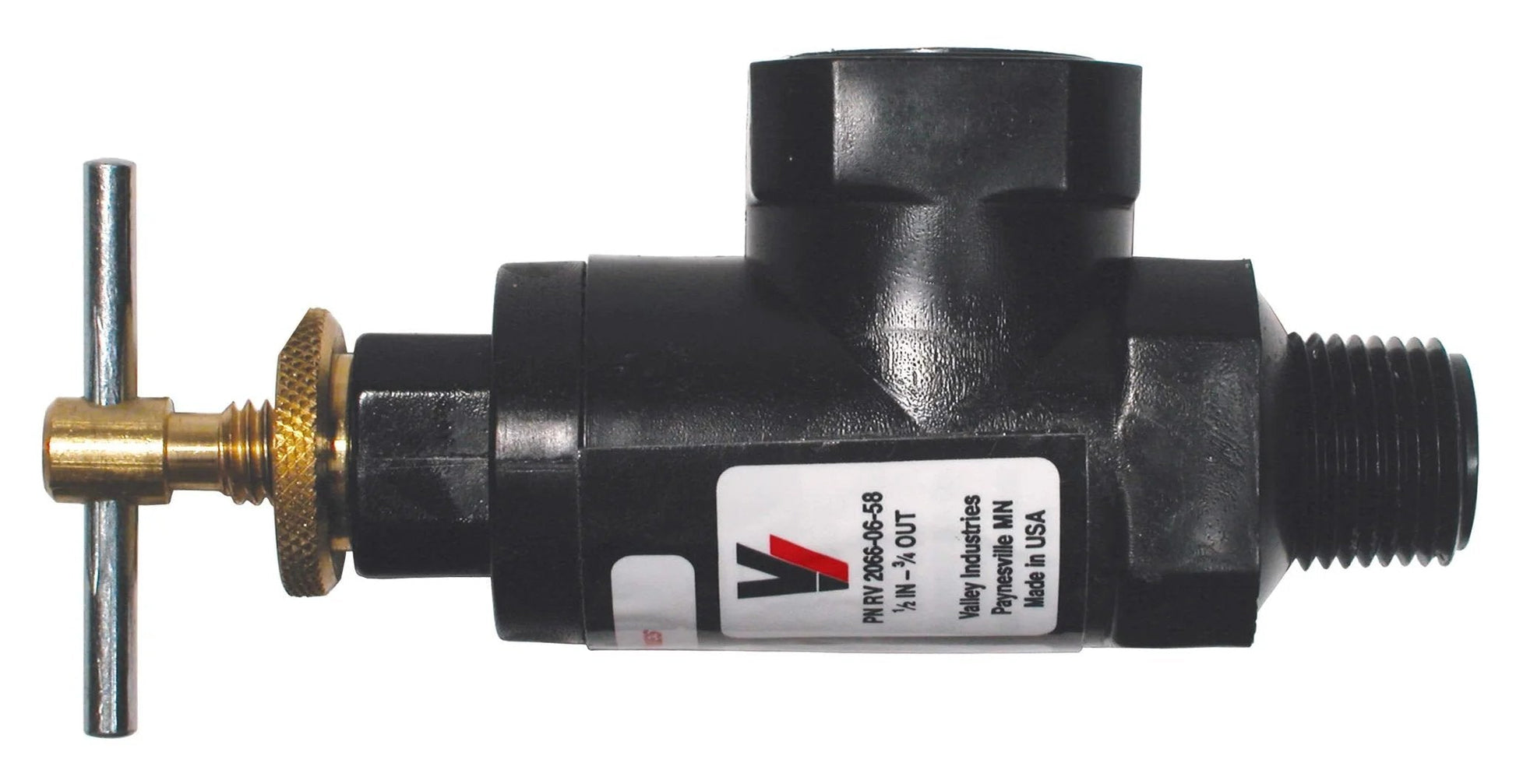 Rugged 400 PSI Pressure Relief Valve With Three Quarter Inch MNPT Inlet And Three Quarter Inch FNPT Outlets Viton Seals For Leak Proof