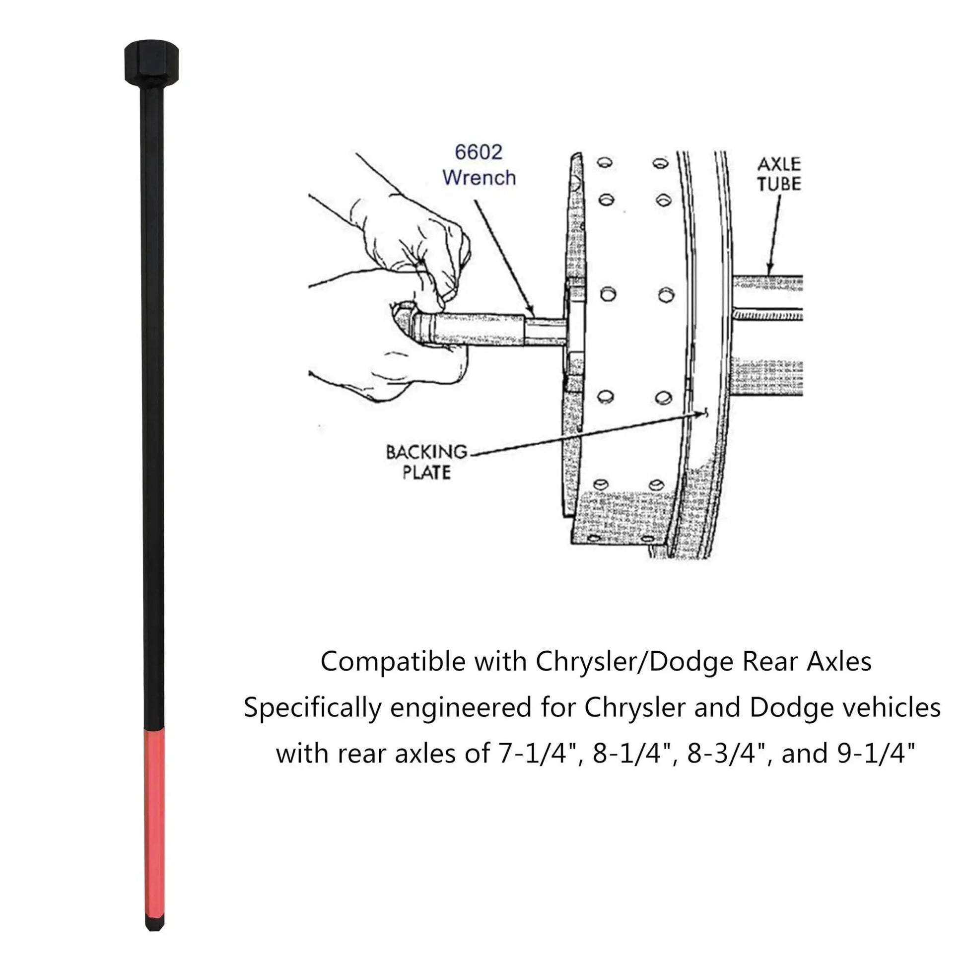 Differential Bearing Preload Wrench Replacement For Chrysler And Dodge Vehicles Fits Seven And A Quarter Inch rear axles drawing