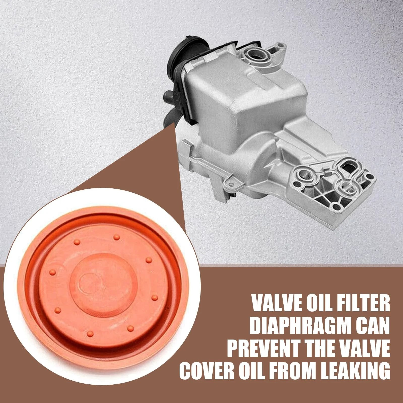 Top Notch Durable Rubber PCV Box Oil Separator Diaphragm For Volvo Engines 2007 To 2013 Compatible With C30 S40 C70 Arwrilt OE Numbers 31338685 1781598 30788494 31338684 Red