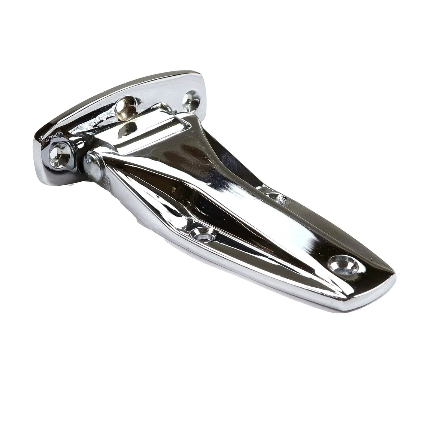 Chrome Flush Mount Door Hinge Heavy Duty All Metal Construction Reversible Left Or Right Hand For Trailer Truck