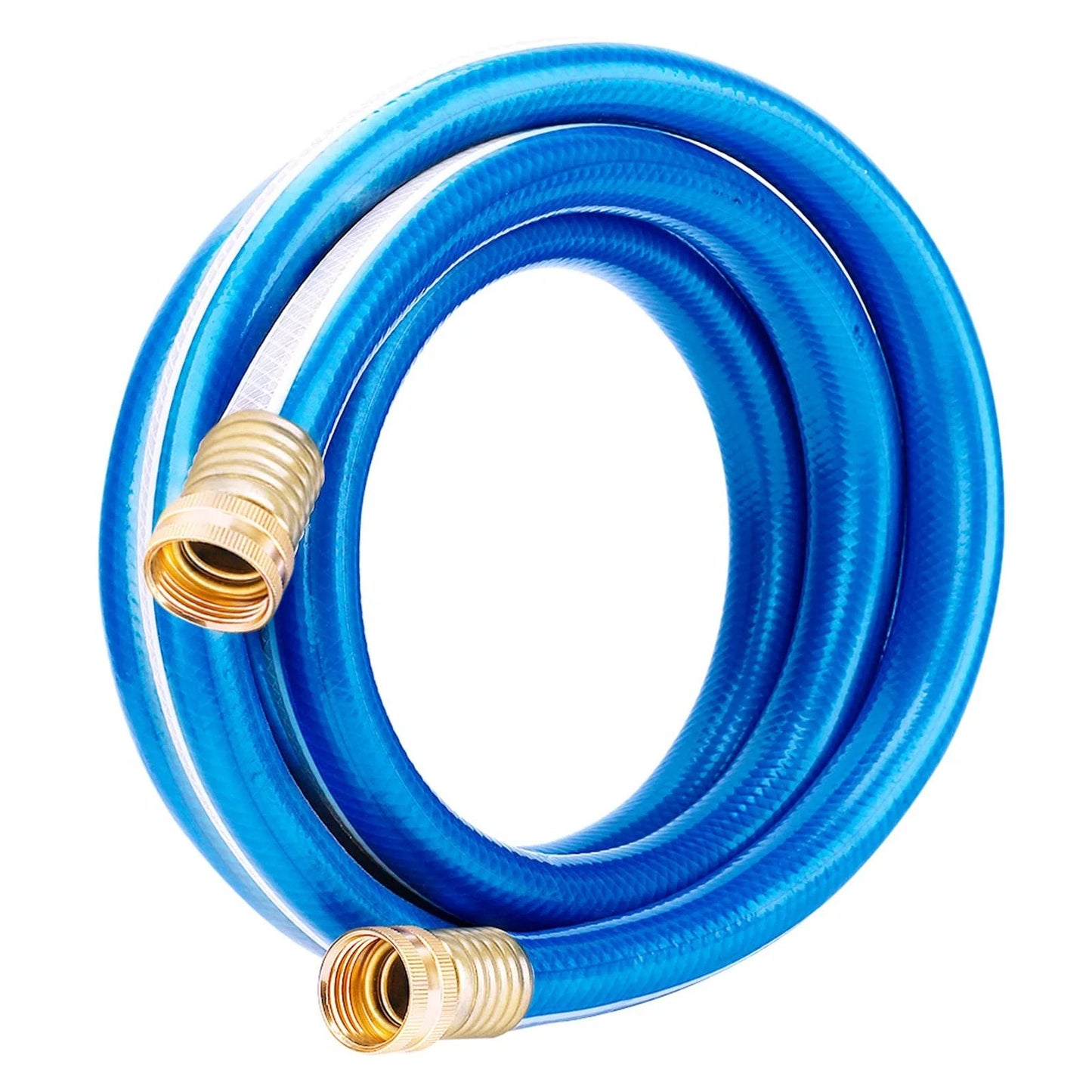 Heavy Duty Short Garden Hose 3/4 Inch By 3 Foot Workhorse Water Pipe For Commercial Use, Reel Cart And Equipment Connection