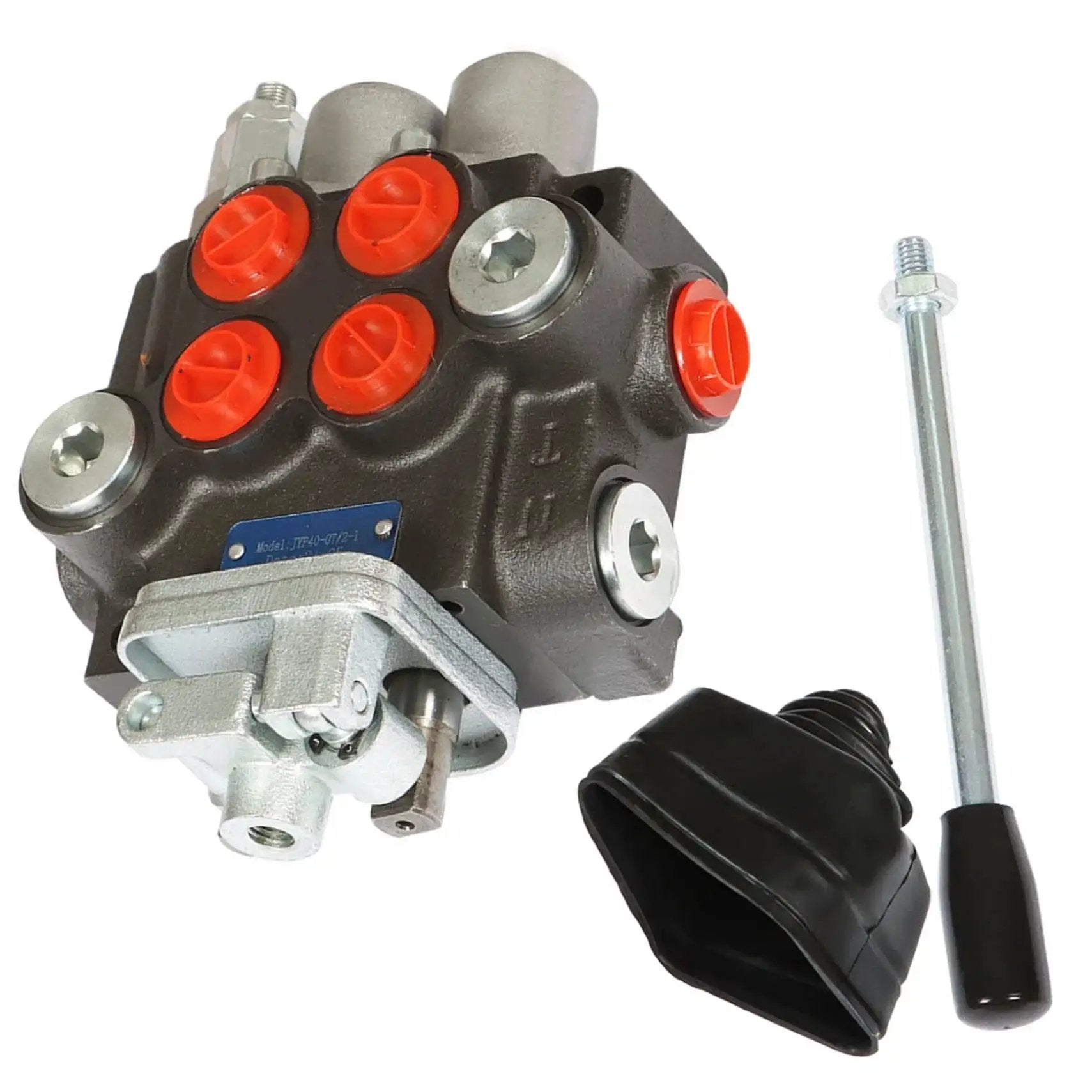 Hydraulic Directional Control Valve Double Acting 2 Spool for small tractors, loaders, log splitters, with handles, SAE ports