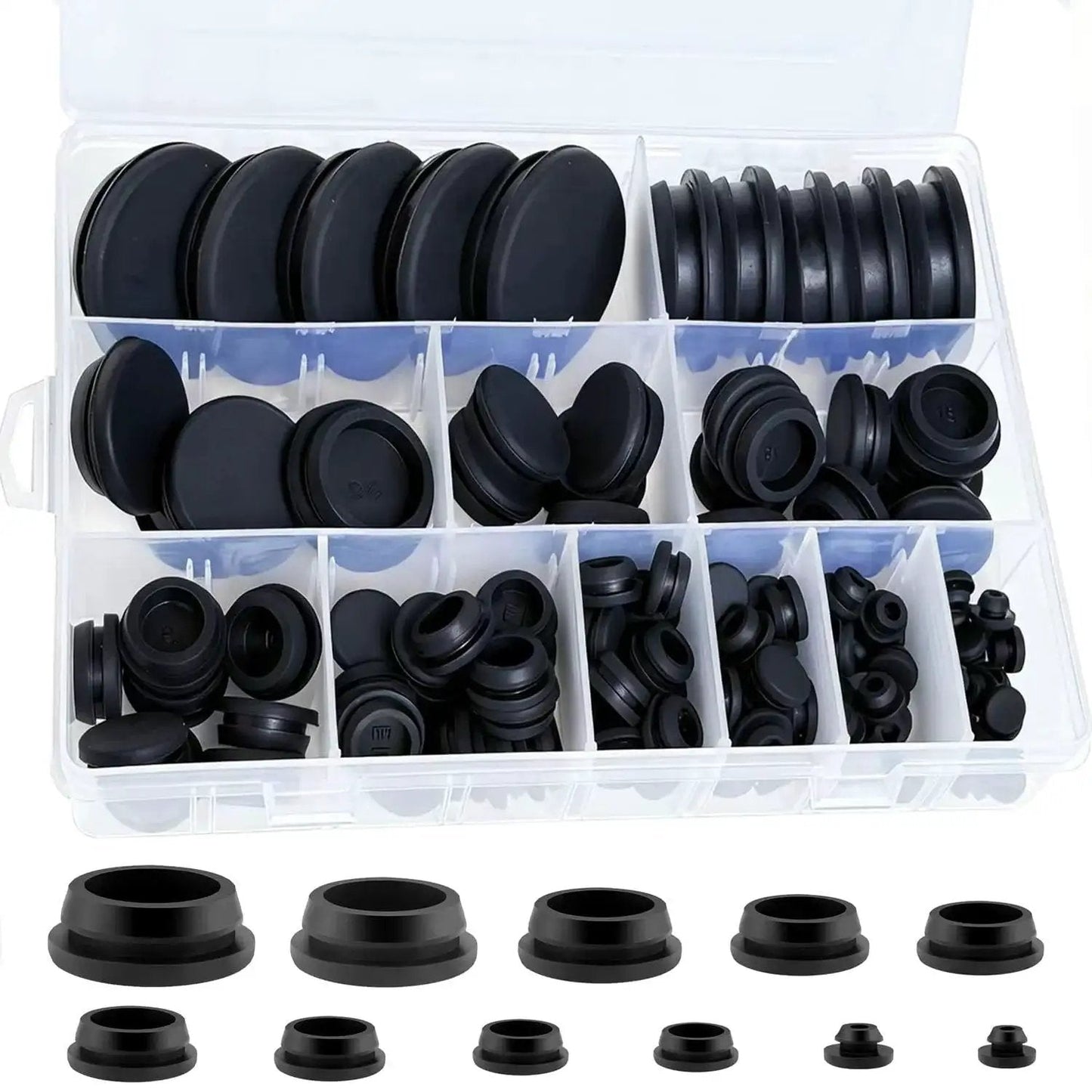 130 Pcs Rubber Hole Plugs Set In 11 Sizes Silicone Round Plugs For Sealing Holes In Industrial Automotive And Furniture Applications