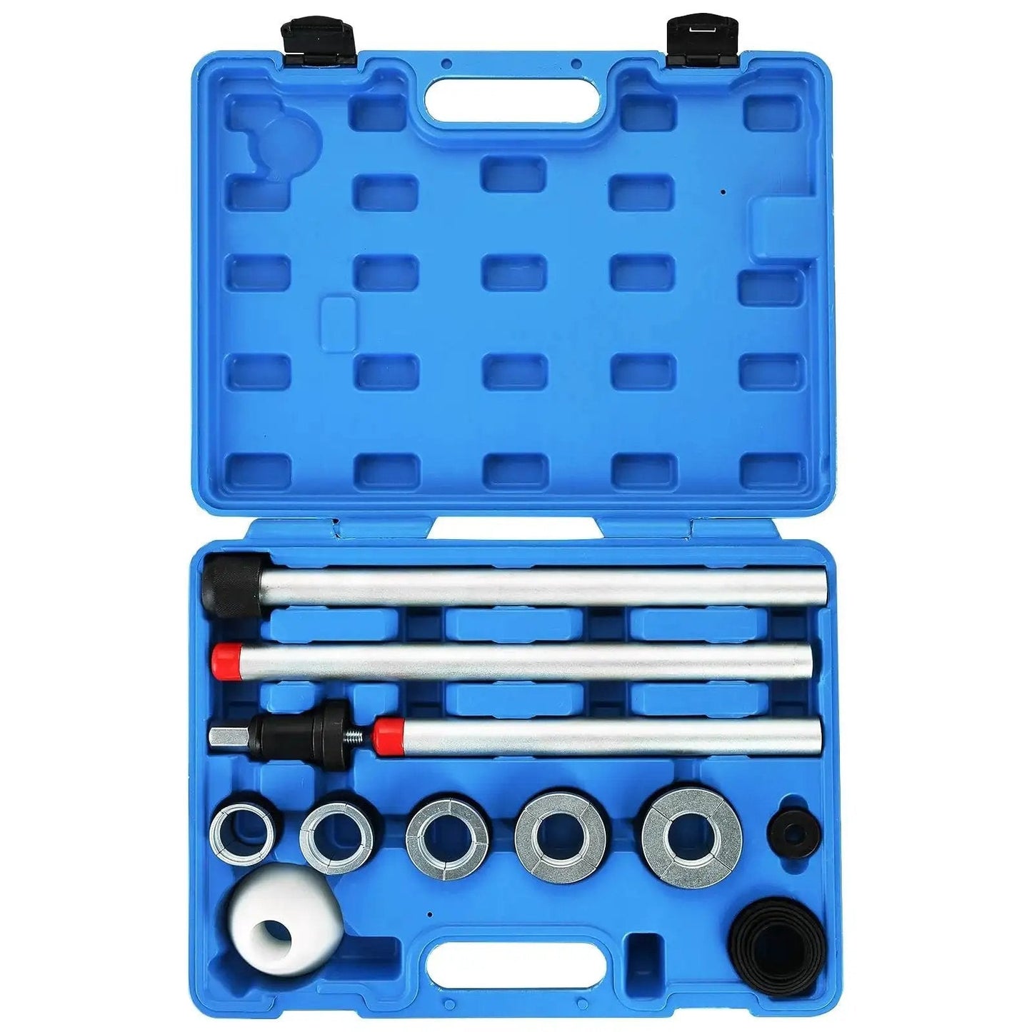 Engine Cam Bearing Removal And Installation Tool Set Universal Camshaft Bearing Kit with case and assorted adapters displayed.