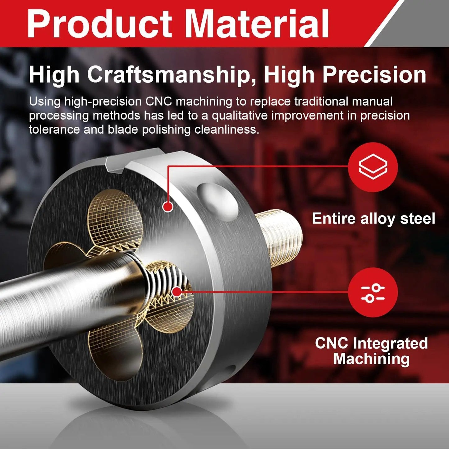 Close-up of M10 X 1 0 Fine Pitch Tap And Die Set For Metalworking And Maintenance In Your Shop High Speed Steel Right Hand Threading Tools