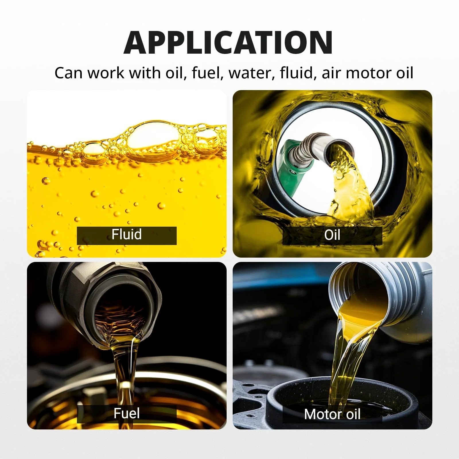 Application of Beefy 6061-T6 Aluminum 1/4 NPT Female to Male 90 Degree Elbow Fitting Adapter for oil, fuel, fluid, motor oil.