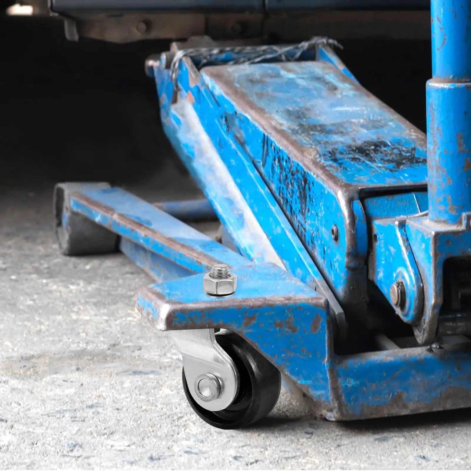 2 Ton Floor Jack Caster For Heavy Duty Garage Use With Hydraulic Front Wheel Replacement Premium Steel Construction Wear Resistant Casters