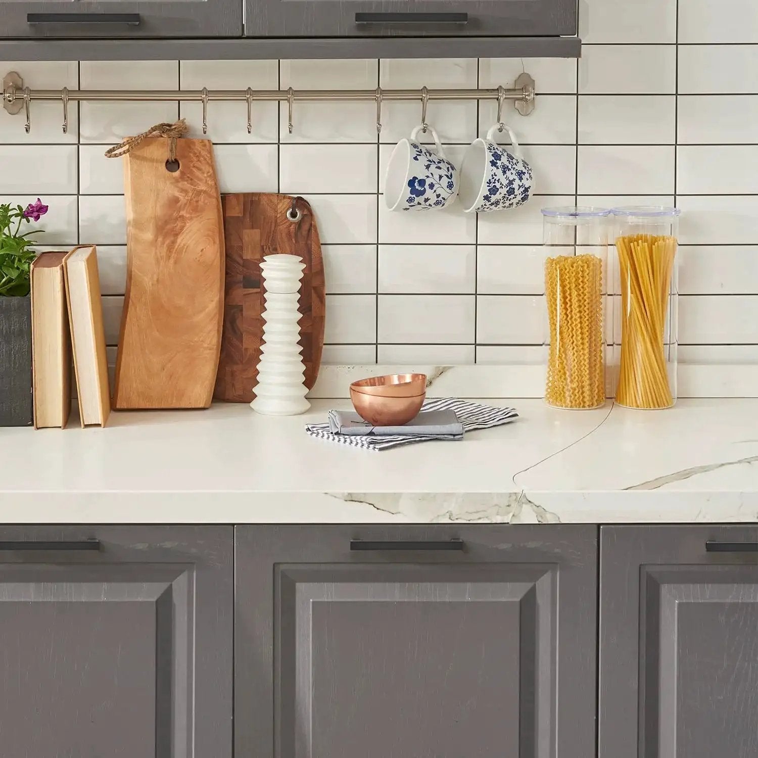 Square Cabinet Pulls 10 Pack 5 Inch Matte Black Cabinet Handles For Cupboards And Drawers Kitchen Hardware For Doors Wardrobes And Furniture Easy To Install And Versatile For Most Color Schemes on kitchen cabinets