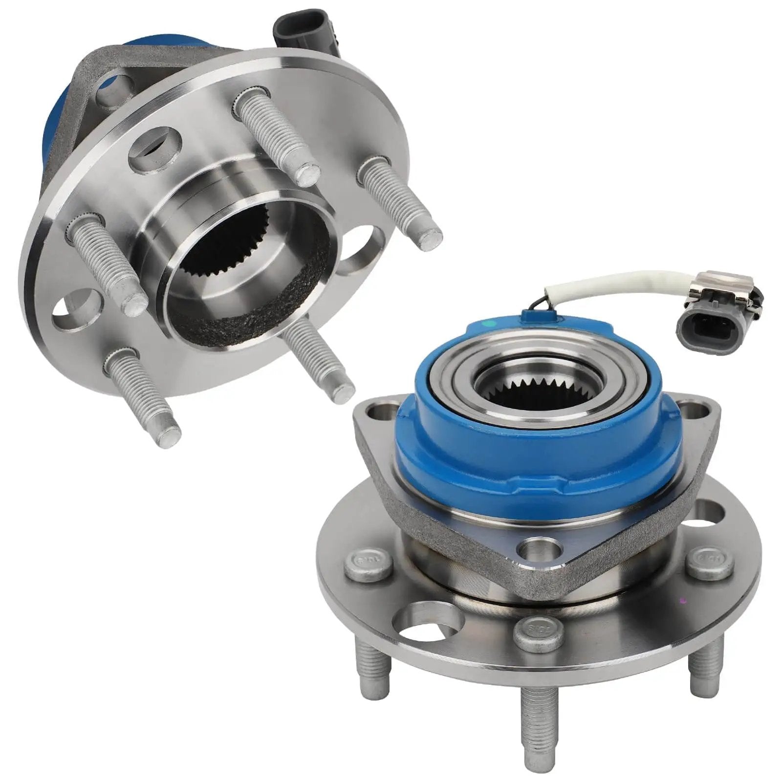 Front Wheel Hub And Bearing Assembly 2 Pack 513087 With ABS 5 Lug for Buick Century Park Avenue Cadillac DeVille