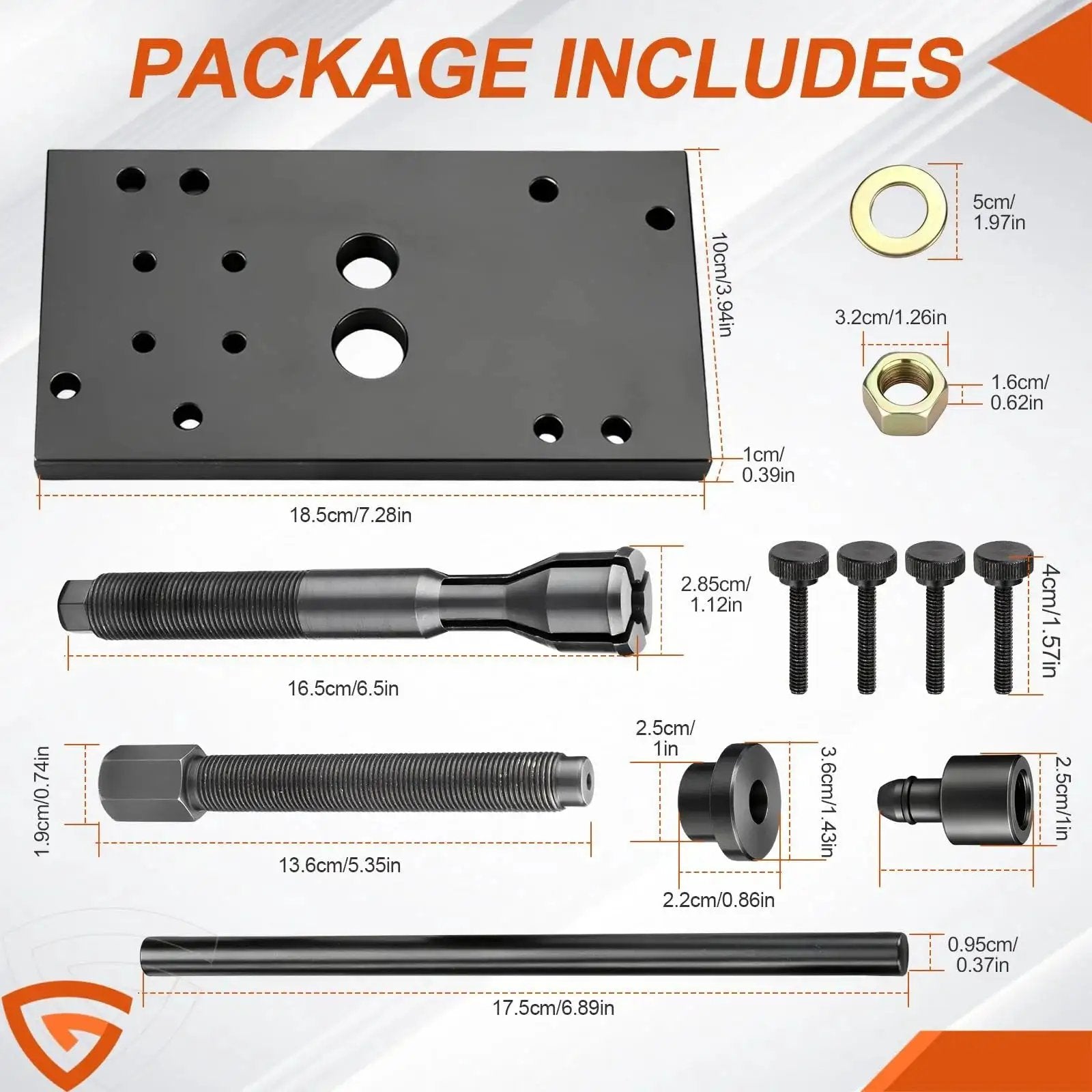 Camshaft Bearing Remover And Needle Bearing Installer Tool Kit For Harley Davidson M8 Models 2007 To 2024 package contents