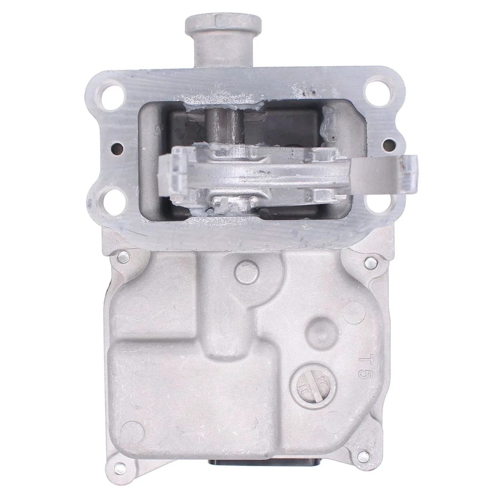 Front view of Front 4WD Differential Vacuum Actuator for Toyota 4Runner, FJ Cruiser, and Tacoma 2003-2019 models, metal component