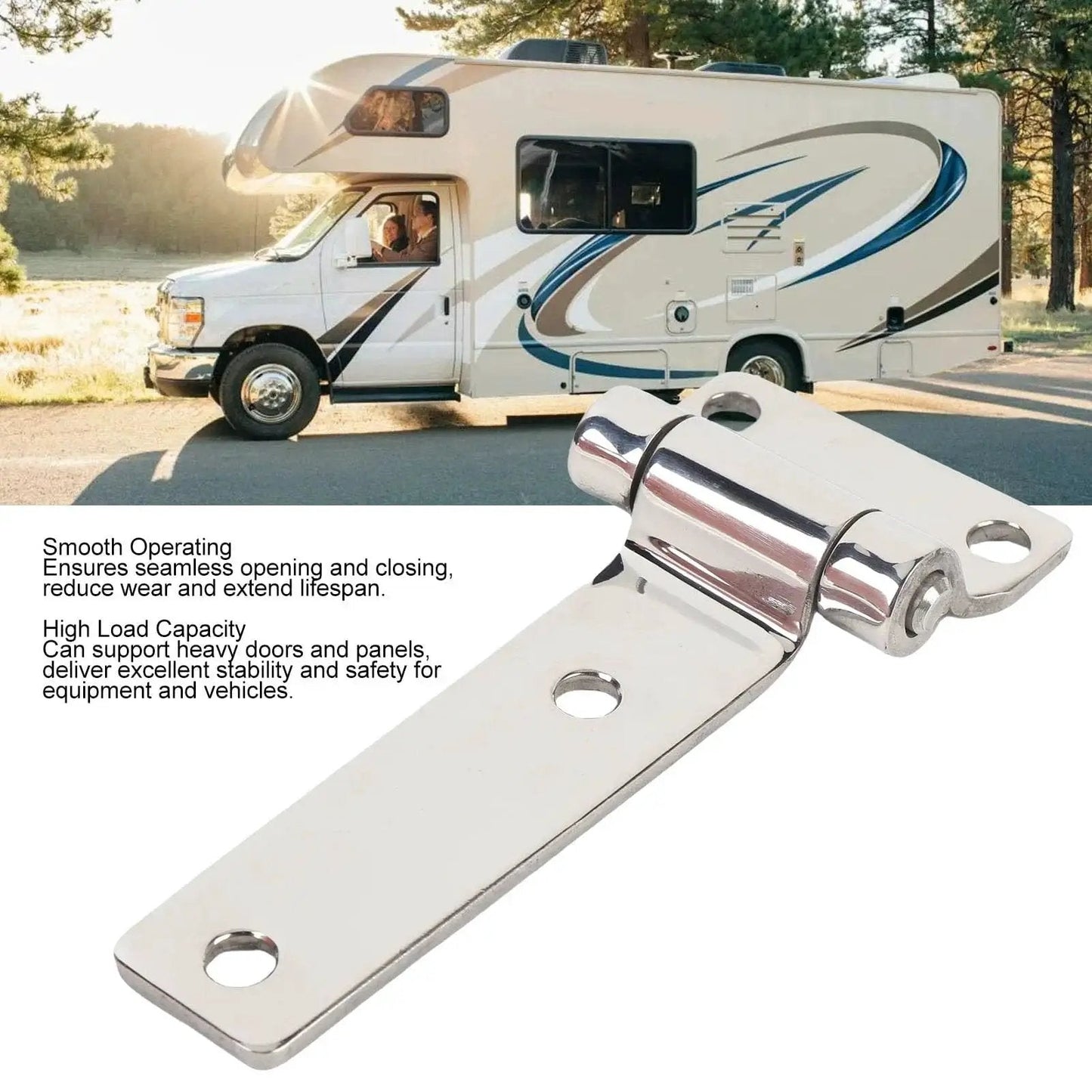 Stainless Steel T Shape Door Hinge With High Load Capacity For RV Van Yacht Hatch And Cabinet Smooth Operation Built To Last