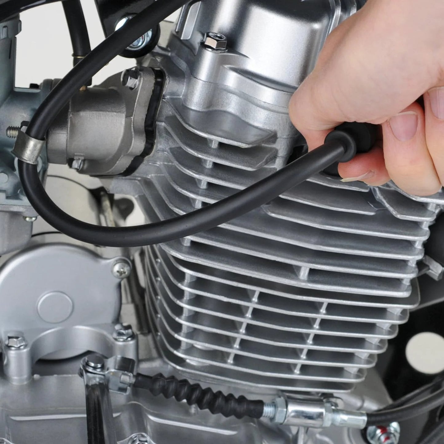 Installing Six Piece Silicone Vacuum Hose Kit With Five Foot Lengths In One Eighth Inch, Five Thirty Second Inch on engine