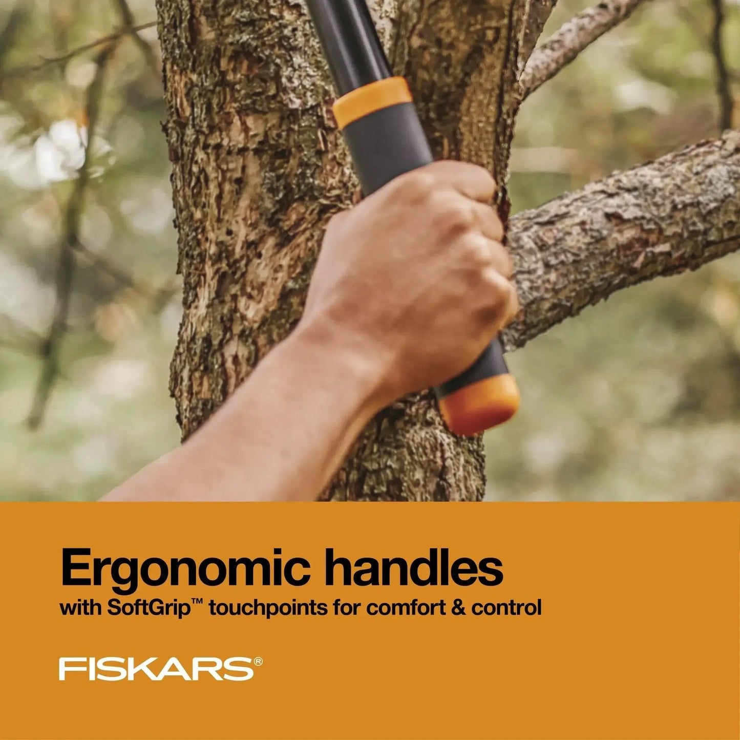 Heavy Duty 28 Inch Garden Loppers With Rust Resistant Bypass Steel Blade cutting branch, shock absorbing handle focus