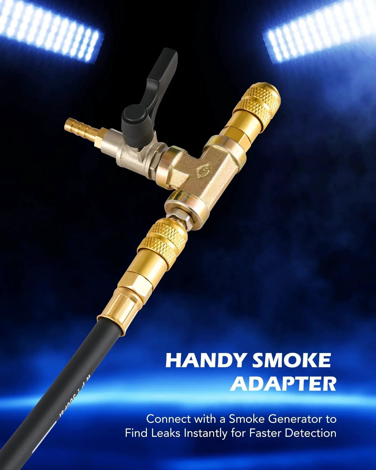 Handy smoke adapter from Turbo Boost Leak Tester Kit With Smoke Adapter And 6 Pairs Of Stepped Adapters 1.2 To 3.5 Inches