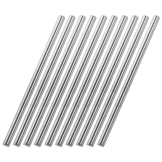 10 pieces of 8mm by 300mm solid stainless steel round rods for DIY crafts and lathe projects, rust resistant and durable metal rods