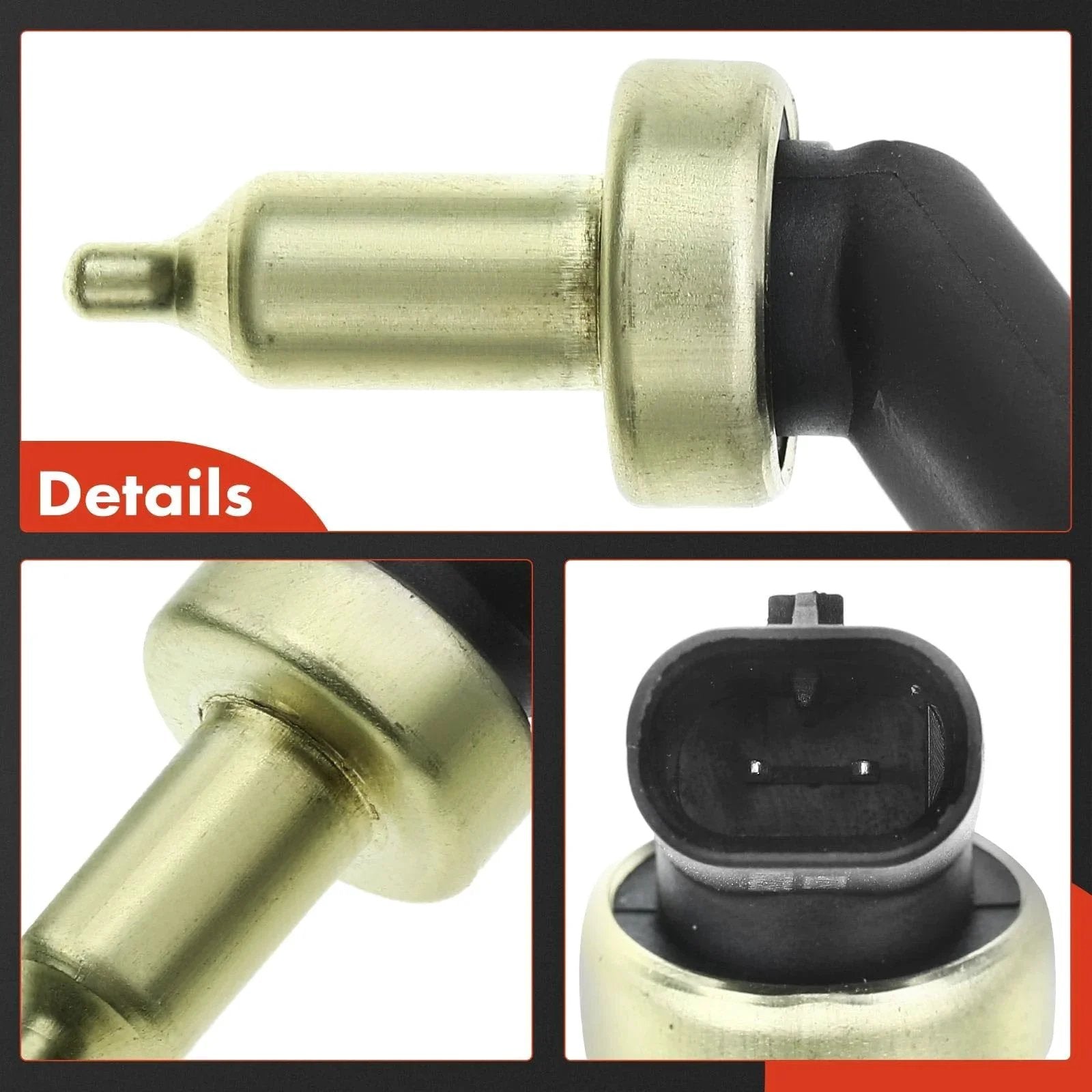 Close-up of Coolant Temperature Sensor For Mini Cooper 2013 2014 2015 2016 Replacement Compatible With Cooper 1.5L 1.6L 2.0L Engines