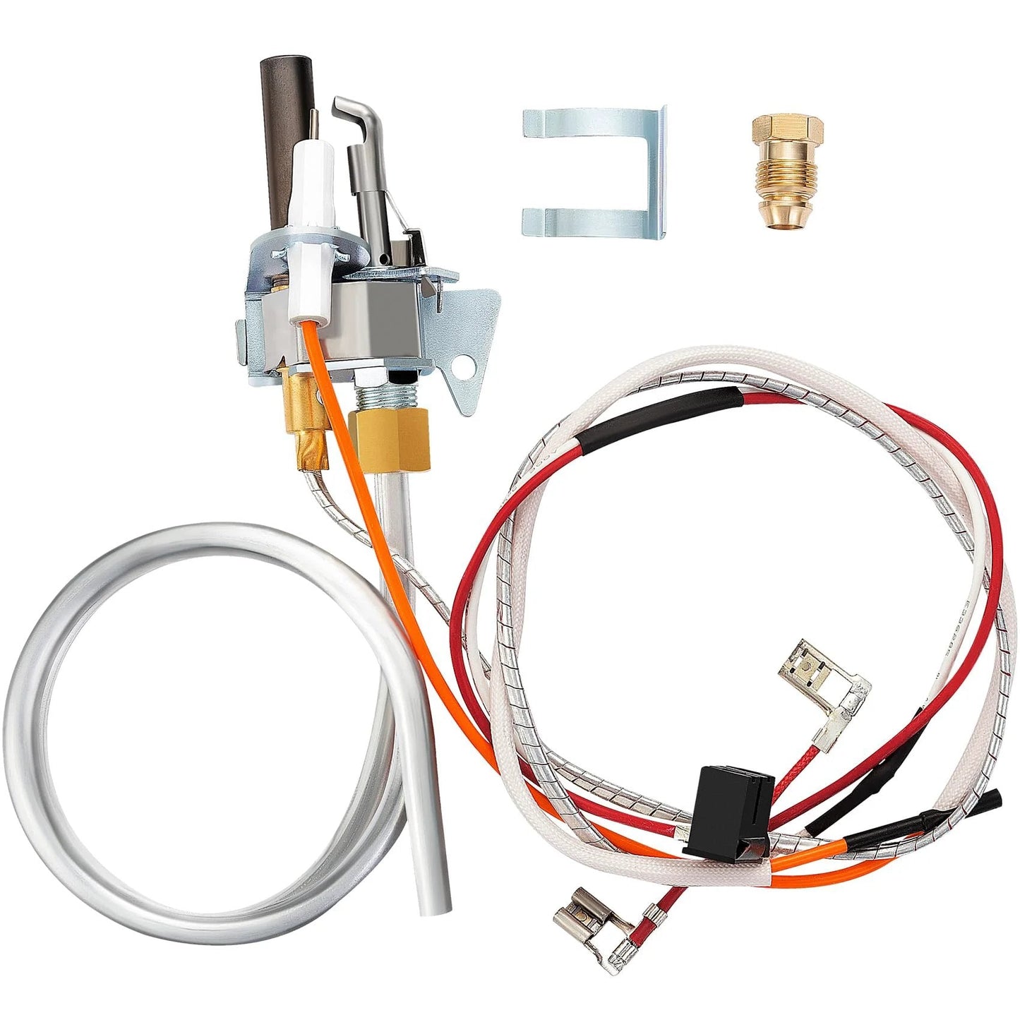 Water Heater Pilot Assembly For Natural Gas Thermopile Replacement, Easy Install, Compatible With Reliance, Whirlpool, AO Smith