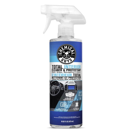 All In One Interior Cleaner And Protectant For Your Ride And All Vehicles Cars Trucks SUVs Motorcycles RVs And More safe on leather in a spray bottle.