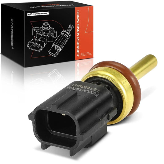Engine Coolant Temperature Sensor For Volvo Models 2004 To 2016 Compatible With XC60 XC90 S60 S80 C70 V60 C30 S40 V50 V70 Replacement Part From APremium OEM Grade Direct Fit Easy Install shown with box packaging