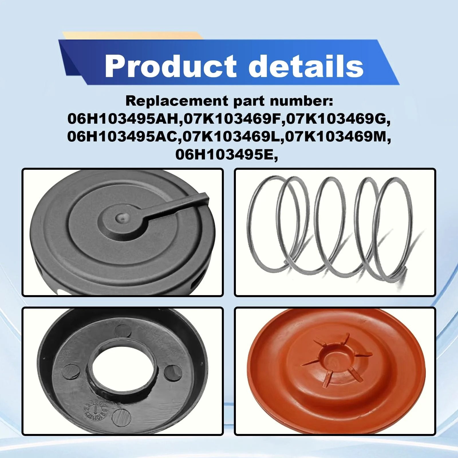 DIY Friendly PCV Valve Diaphragm Cover Repair Kit For VW Golf Jetta Passat Beetle Tiguan And Audi A3 A4 A5 A6 A7 Q5 components