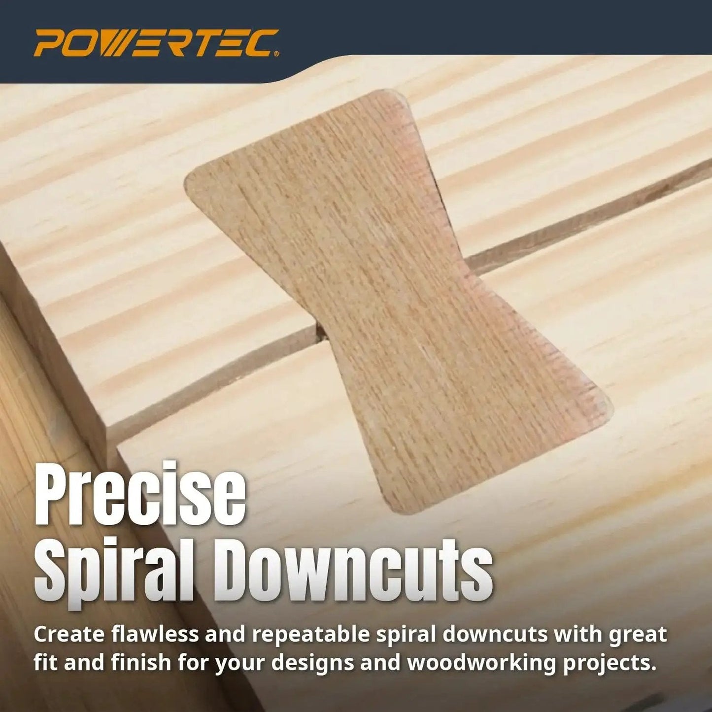 Woodworking project with precise spiral downcut using Solid Brass Inlay Kit For Woodworking With One Eighth Inch Downcut Router Bit And One Quarter Inch Shank Includes Brass Inlay Bushing With Retaining Nut Snap On Collar And Centering Pin For Precise Alignment Compatible With Quarter Inch Templates PowerTEC.