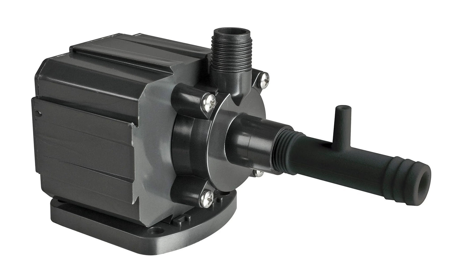 Supreme 250 GPH Hydro Mag Recirculating Water And Air Pump With Venturi For Hydroponics, Model 40122 by Danner Manufacturing, side view