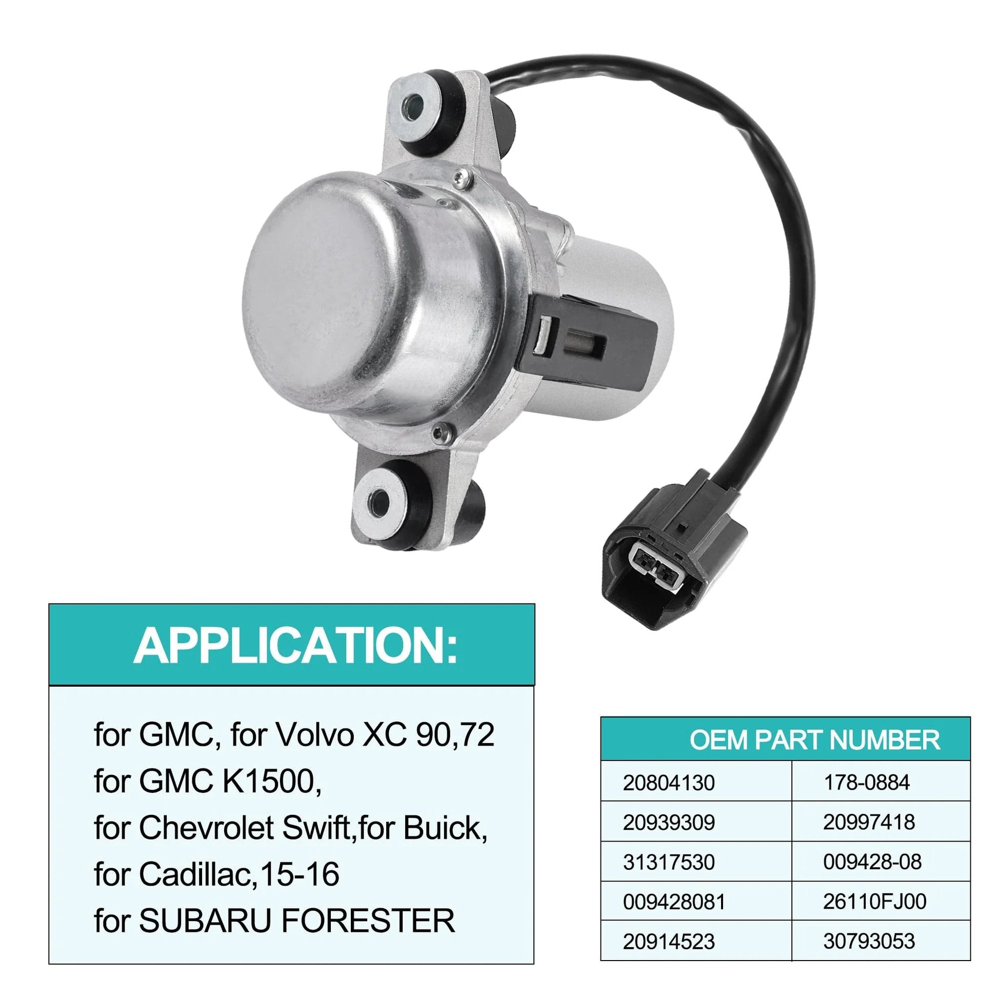Power Brake Booster Auxiliary Electric Vacuum Pump OEM To Hella For GM Chevy Camaro Caprice HHR Volvo C30 C70 S40 V40 V50 Cadillac CTS STS Buick Models Built To Last Easy Install TS16949 Tested Compatible With Part Numbers 20804130 31317530 009428081