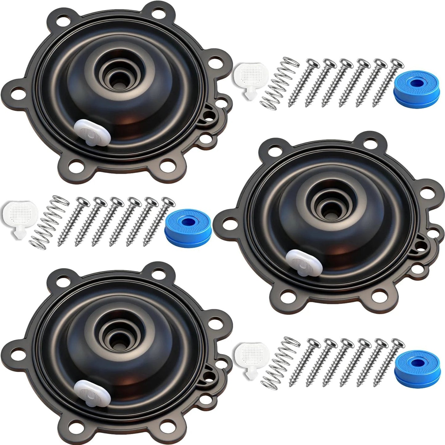 3 Pack Diaphragm Replacement Kit for Rain Bird Valve Series CP CPF DV DVF DAS ASVF with Buna N Rubber, Crack And UV Resistant, Easy Install, Leak Proof Repair For Irrigation System
