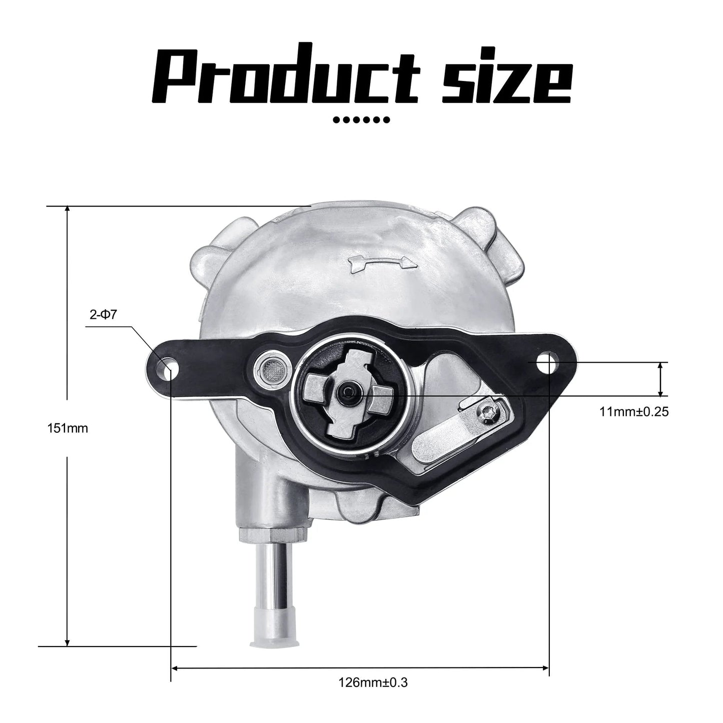 Vacuum Pump OE Replacement For Mercedes C250 SLK250 W204 R172 1.8L Engine, Durable Metal Construction, Perfect Fit For 2012 2015 Models