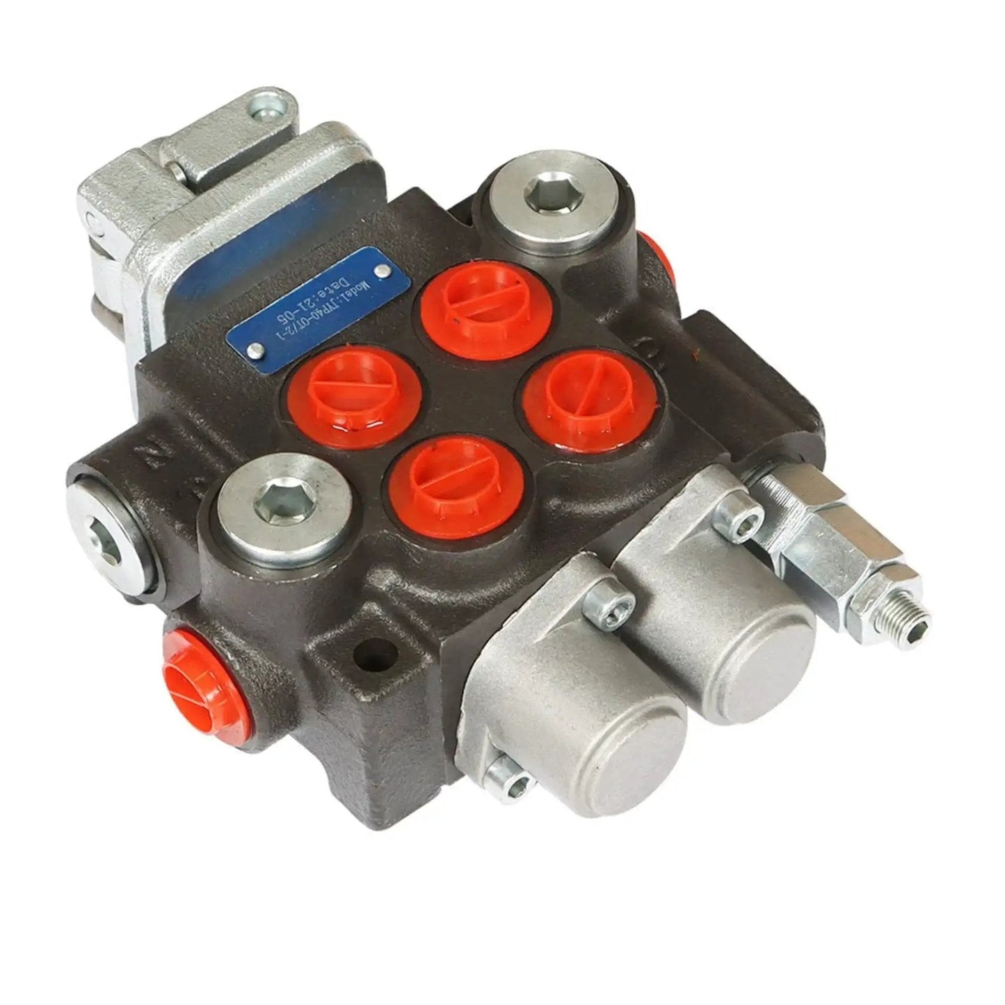 Hydraulic Directional Control Valve Double Acting 2 Spool For Small Tractors, Loaders, And Log Splitters, Up To 13 GPM, 3600 PSI, SAE Ports