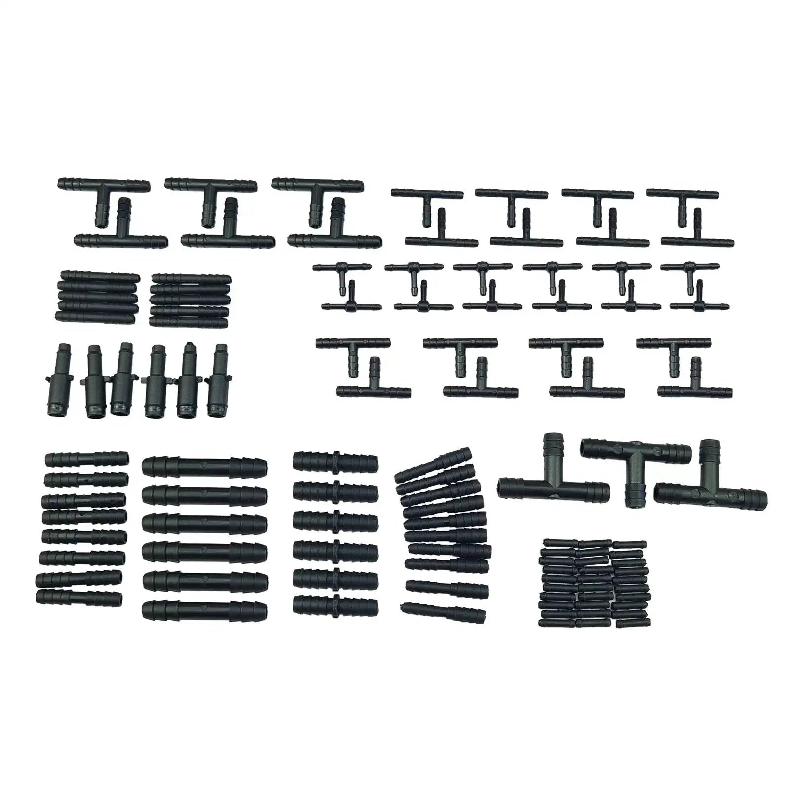 Heat Resistant Nylon Vacuum Tubing Connector Kit 113 Pcs 12 Sizes Automotive Hose Tee And Reducer Assortment 240 C 460 F