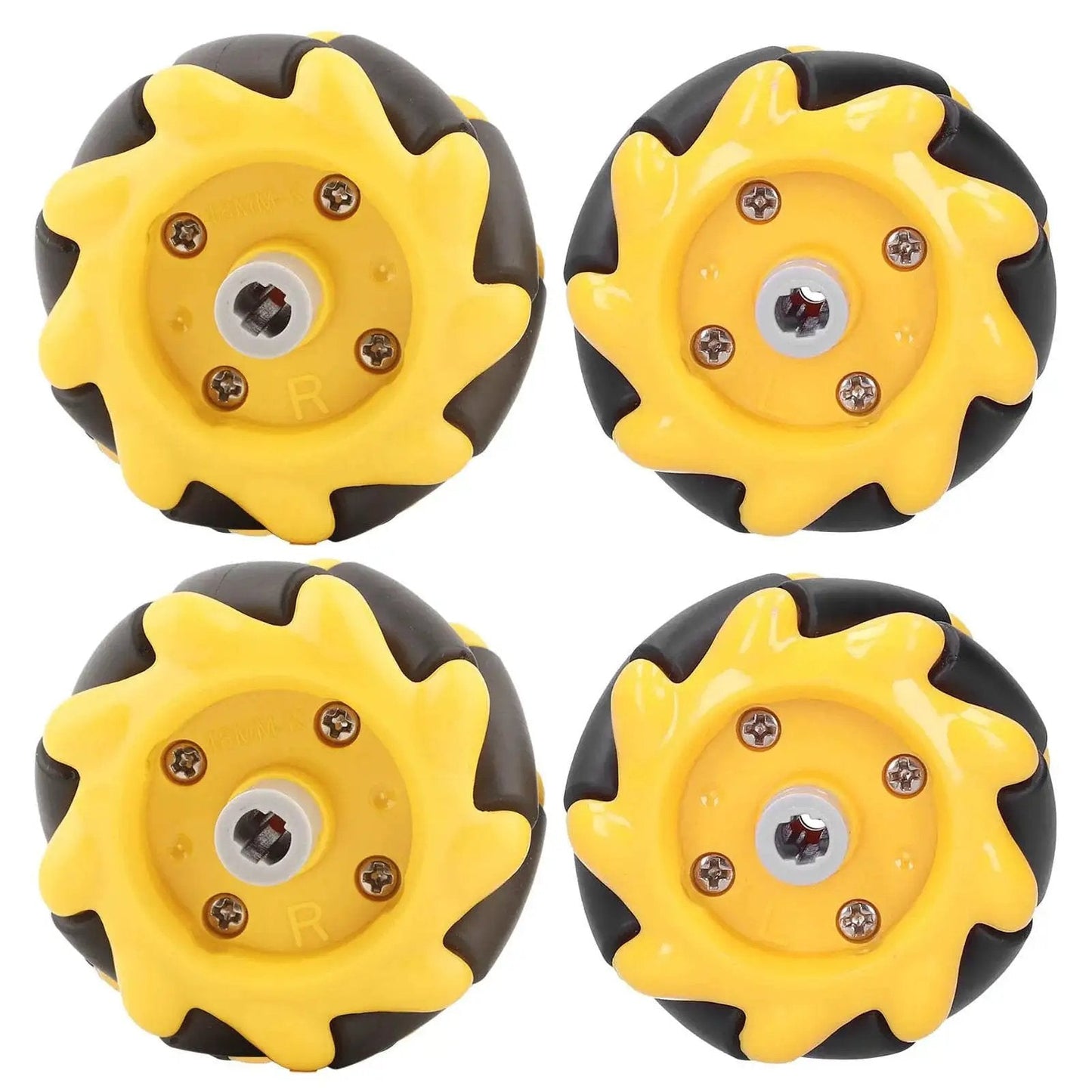 Mecanum Wheel Set For DIY Smart Robot Car Omni Directional Wheels 48mm Two Pairs Compatible With Building Blocks And TT Motors