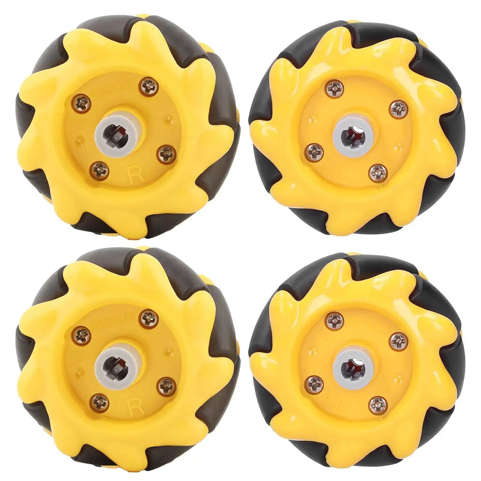 Mecanum Wheel Set For DIY Smart Robot Car Omni Directional Wheels 48mm Two Pairs Compatible With Building Blocks And TT Motors
