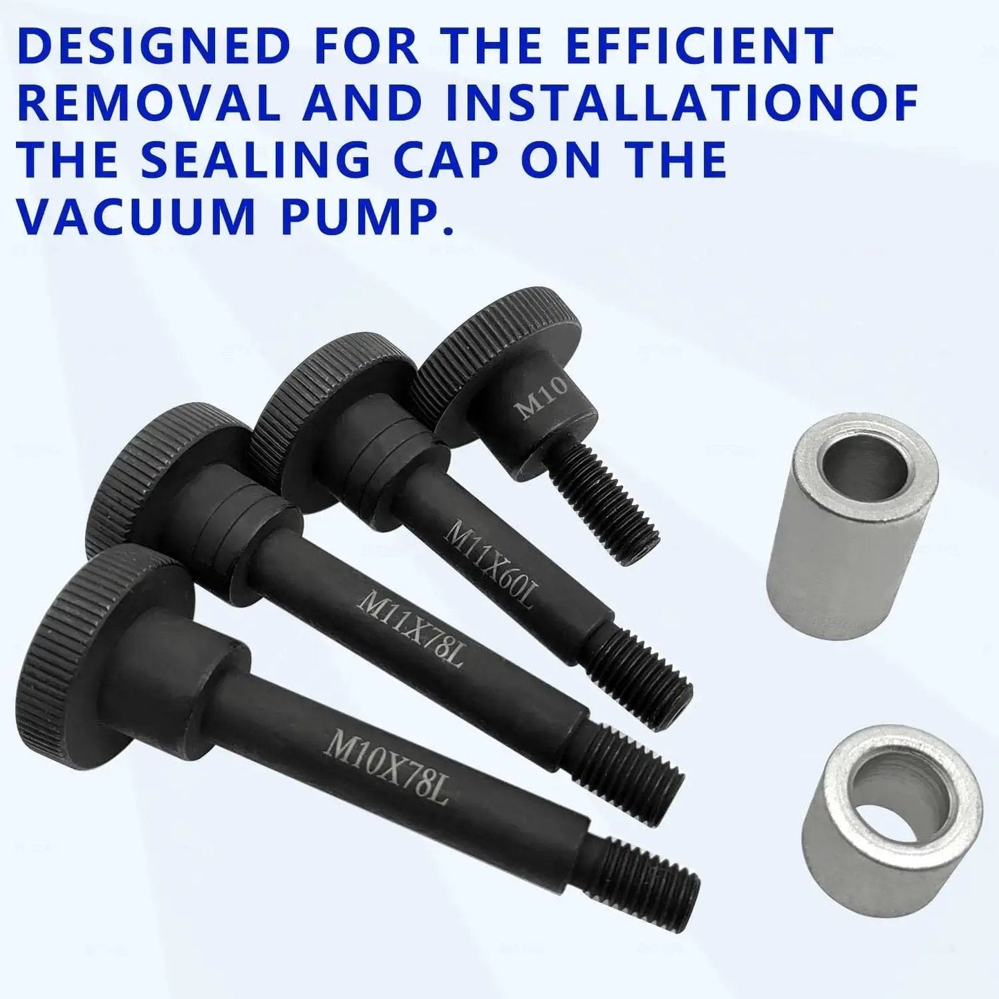 Vacuum Pump Sealing Cover Remover Installer For BMW N53 N54 N55 Engines with bolts and components, designed for efficient cap removal