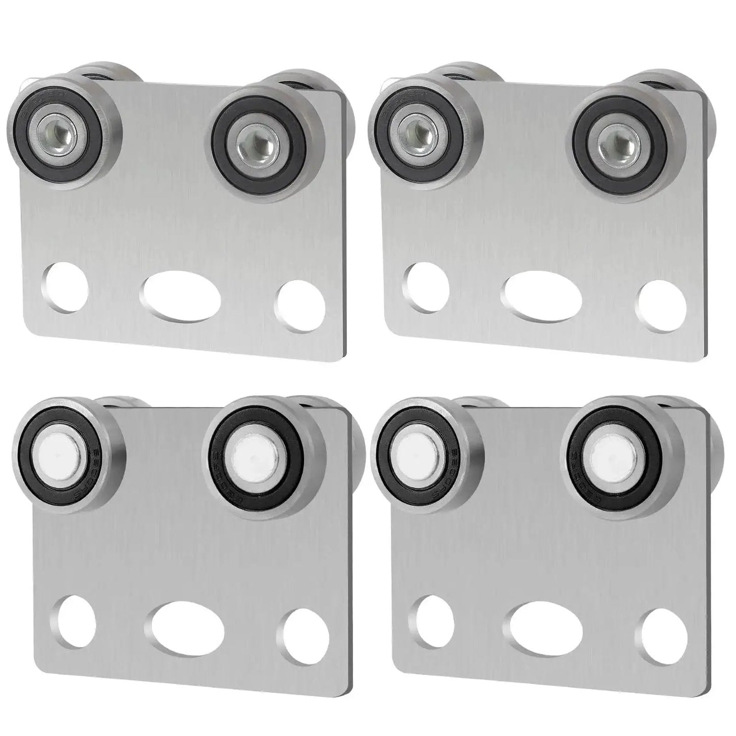 Four Wheel Trolley Assembly Rollers With Bearing For Use With One And Five Eighths Inch Wide And Taller Strut Channel, steel construction