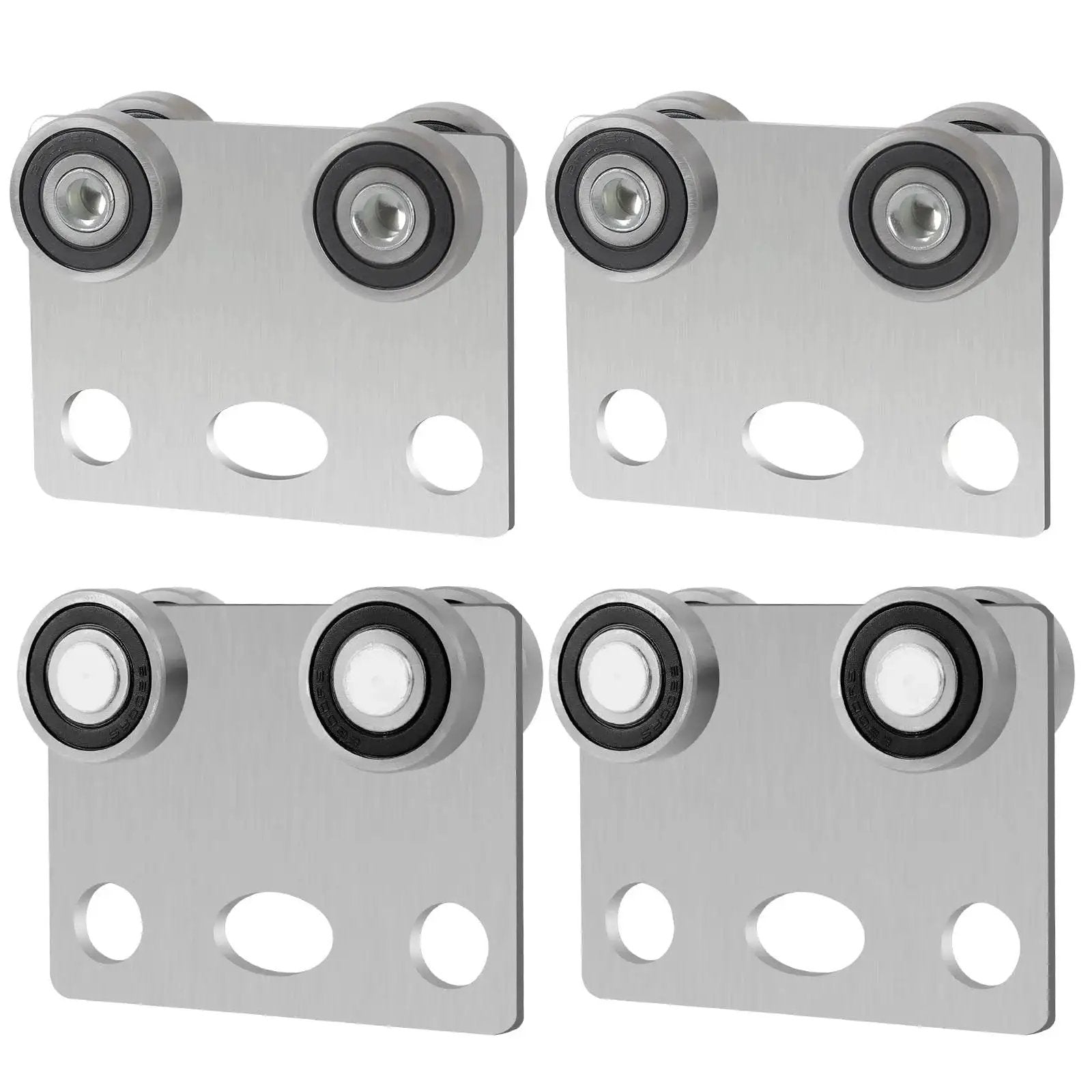 Four Wheel Trolley Assembly Rollers With Bearing For Use With One And Five Eighths Inch Wide And Taller Strut Channel, steel construction