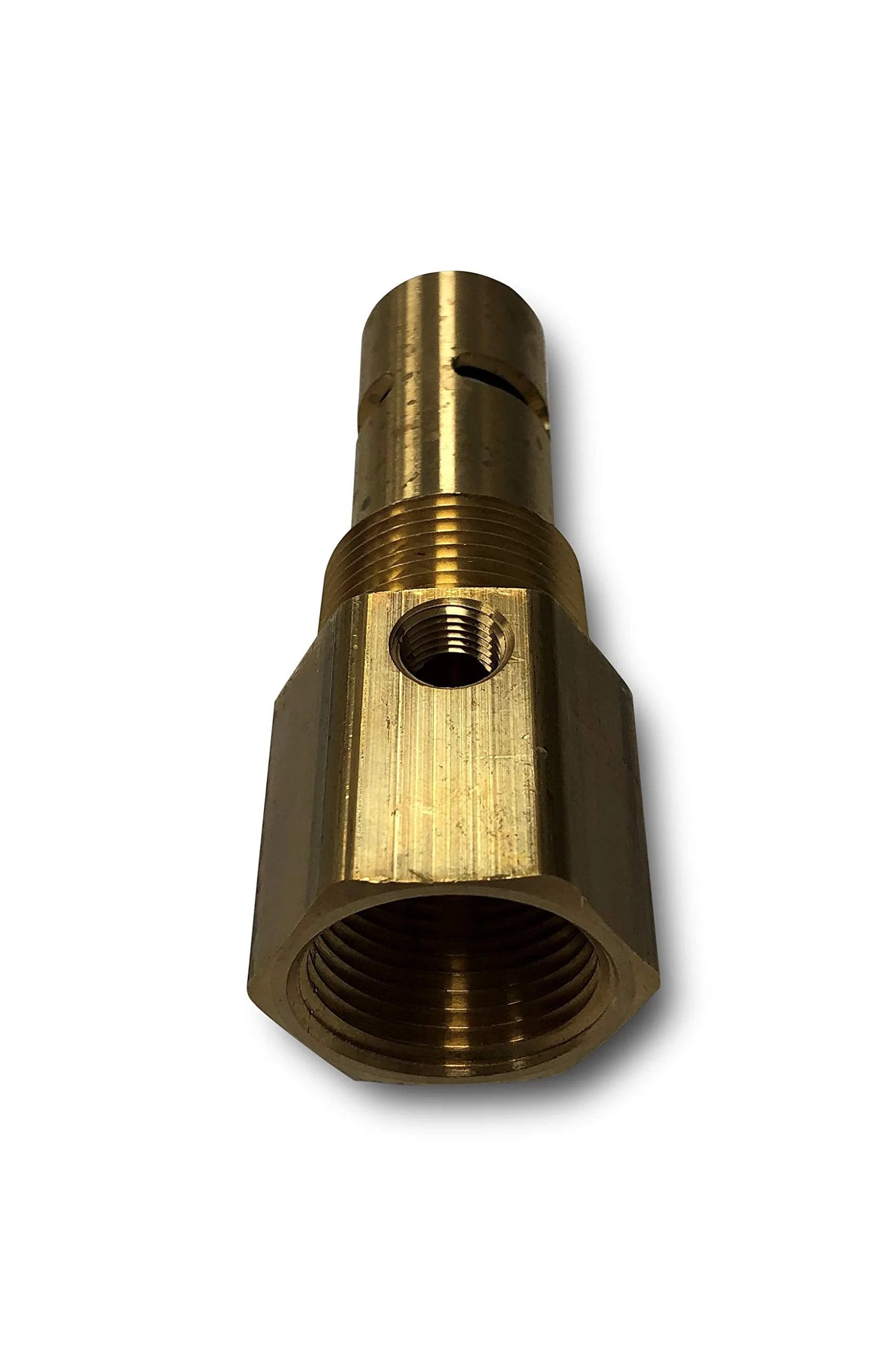 New Brass In Tank Check Valve For Air Compressors Three Quarter Inch Female NPT To Three Quarter Inch Male NPT With Unloader Port 30 CFM Flow 450 PSI Max