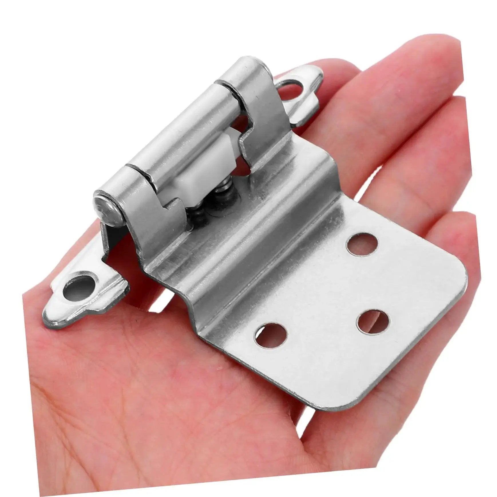 Self Closing Inset Cabinet Hinges Flush Mount Design For Kitchen Bathrooms And Bedroom Cabinets Quiet Close Waterproof Durable Metal Hardware