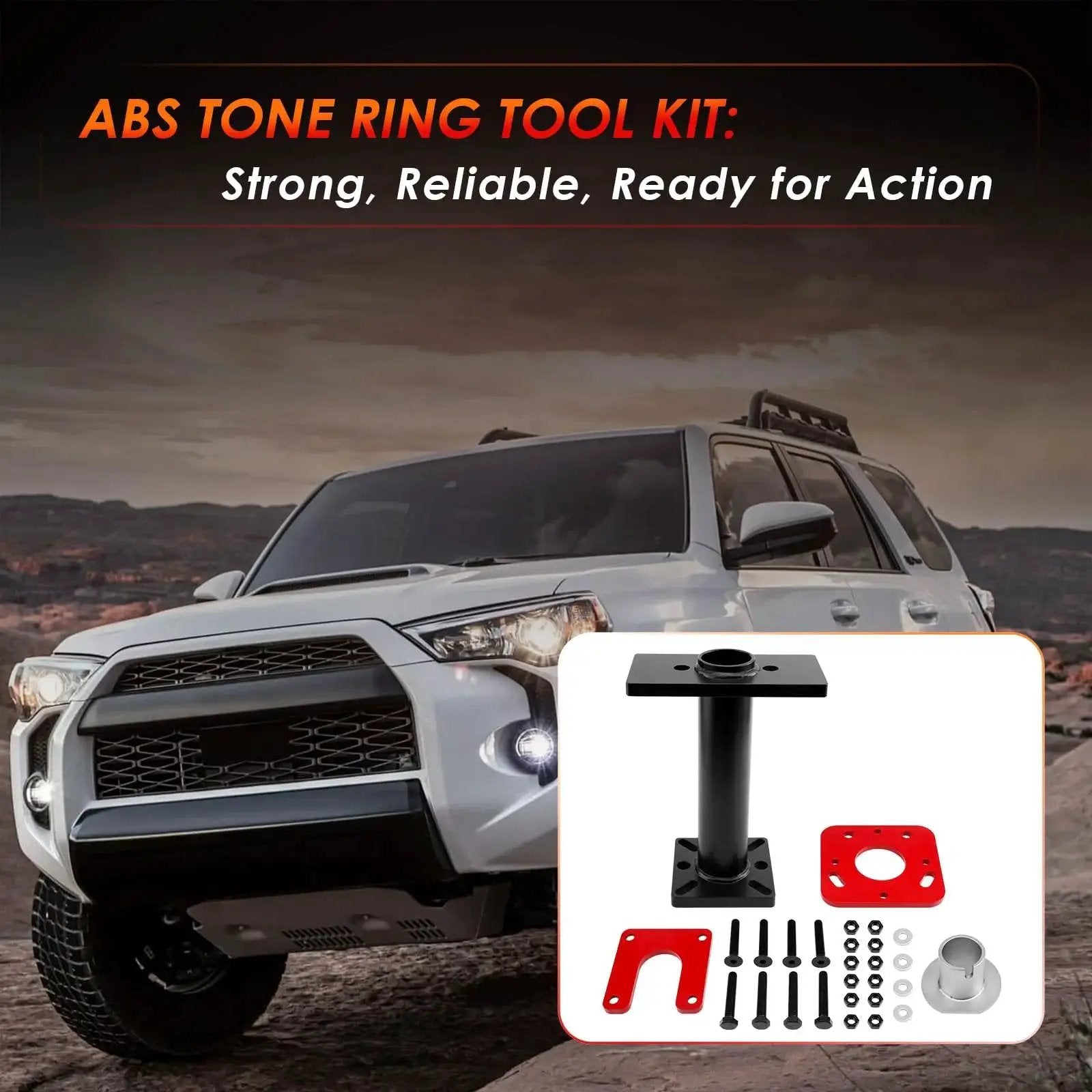 Toyota SUV with Rear Axle Bearing Puller And Installer Kit For ABS Tone Ring And Wheel Bearing Removal