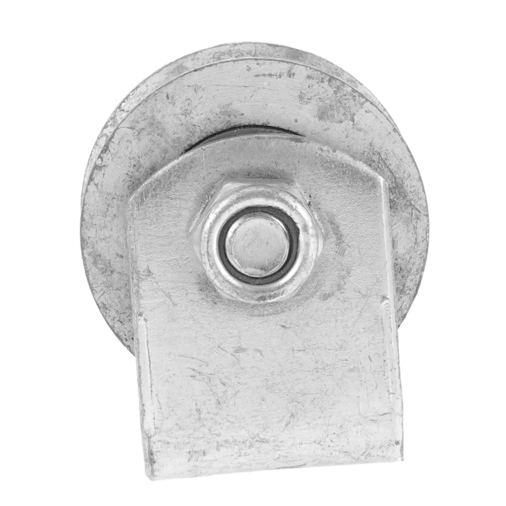 Heavy Duty Cast Iron V Groove Wheel For Garage Doors And Sliding Gates With Swivel Caster Bracket And Cable Pulley