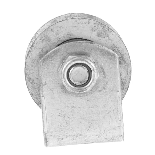 Heavy Duty Cast Iron V Groove Wheel For Garage Doors And Sliding Gates With Swivel Caster Bracket And Cable Pulley