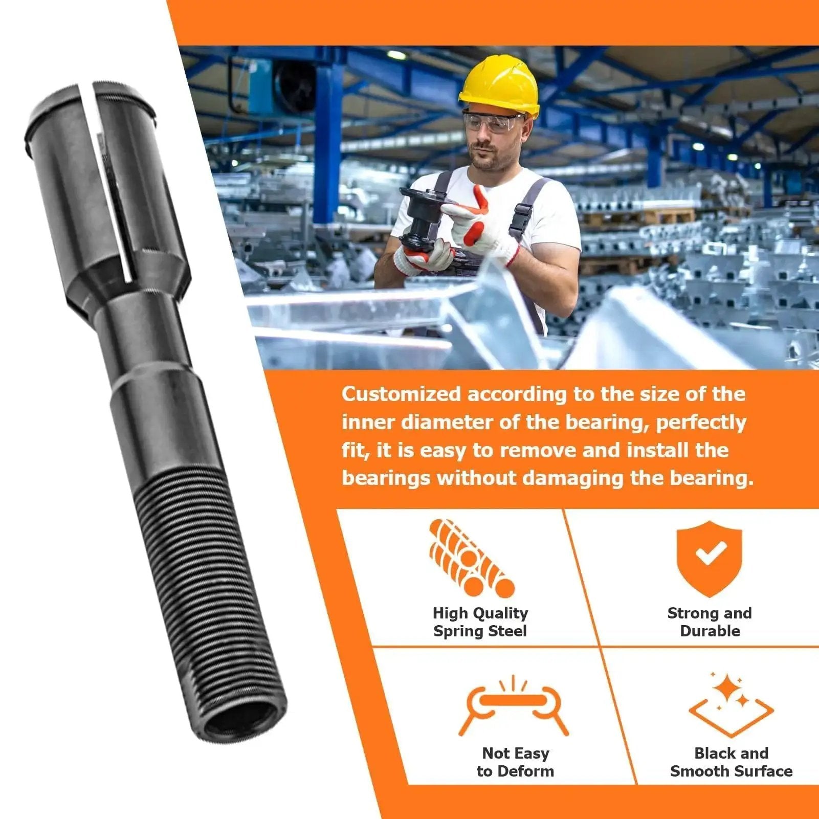 Inner Cam Bearing Installer And Puller Tool For Harley Twin Cam Engines 1999 To 2017 with visible window and features displayed