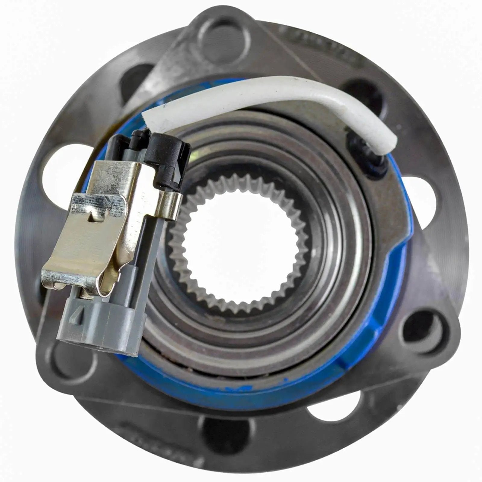Front view of Front Wheel Bearing And Hub Assembly With ABS Sensor For Buick Century 1994 To 1996 LeSabre 1991 To 1999