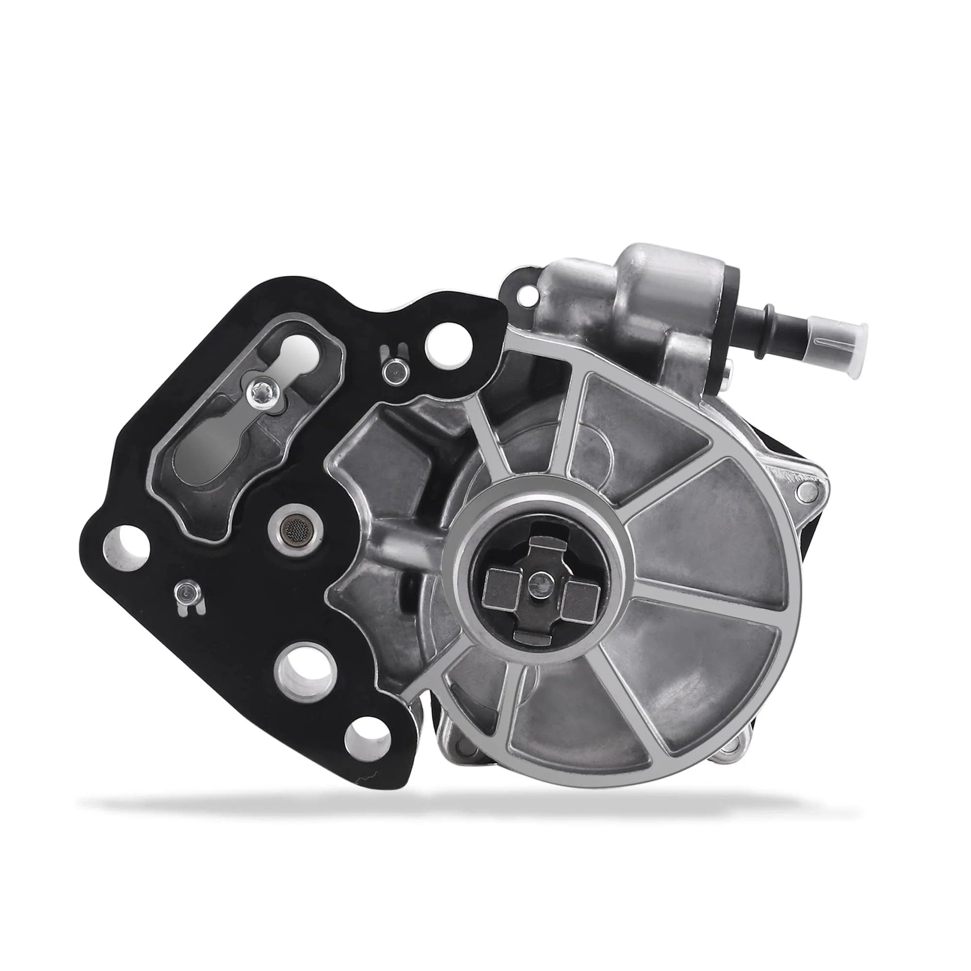 Front view of Brake Vacuum Pump OE Replacement For GM Vehicles 1.4L And 1.5L Engines 2016 To 2019 Chevy Cruze Malibu
