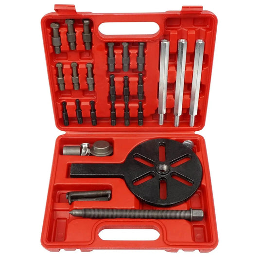 21 In 1 Bearing Puller Set For Quick Bearing Disassembly And Removal Includes 6 Size Inner Hole Extractors In Red Steel Case
